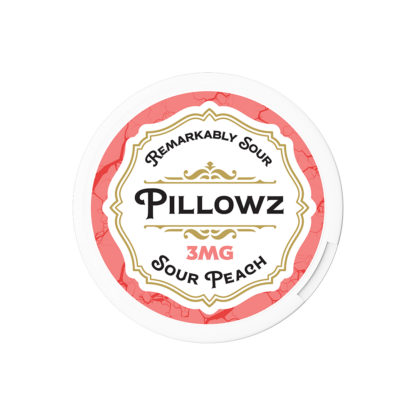 Pillowz TFN (DSPLY 5pc)(Nic Pouch)(20ct Can)(SAS)  -  Qty per pack 1 Sour Peach 03mg