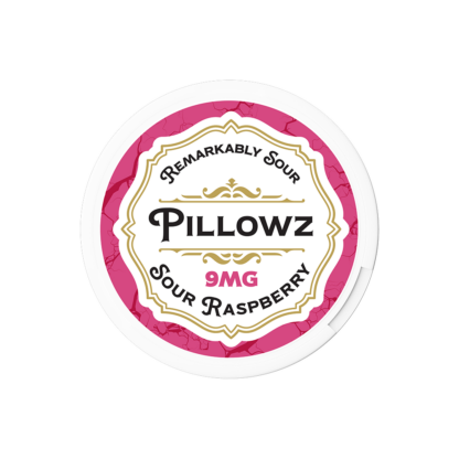 Pillowz TFN (DSPLY 5pc)(Nic Pouch)(20ct Can)(SAS)  -  Qty per pack 1 Sour Raspberry 09mg