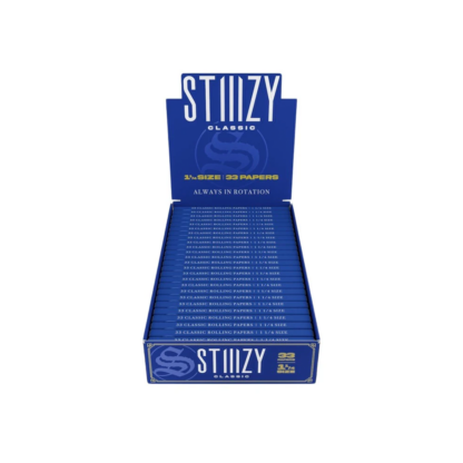 STIIIZY (DSPLY 25pc)(Wraps)(33-Sheet) Rolling Papers Premium 1 1/4"  -  Qty per pack 1 Classic Unflavored (SAS)