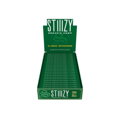 STIIIZY (DSPLY 25pc)(Wraps)(33-Sheet) Rolling Papers Premium 1 1/4"  -  Qty per pack 1 Organic Hemp Unflavored (SAS)