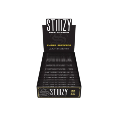 STIIIZY (DSPLY 25pc)(Wraps)(33-Sheet) Rolling Papers Premium 1 1/4"  -  Qty per pack 1 Unbleached Unflavored (SAS)