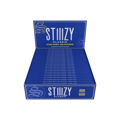 STIIIZY (DSPLY 24pc)(Wraps)(33-Sheet) Rolling Papers Premium King Size  -  Qty per pack 1 Classic Unflavored (SAS)