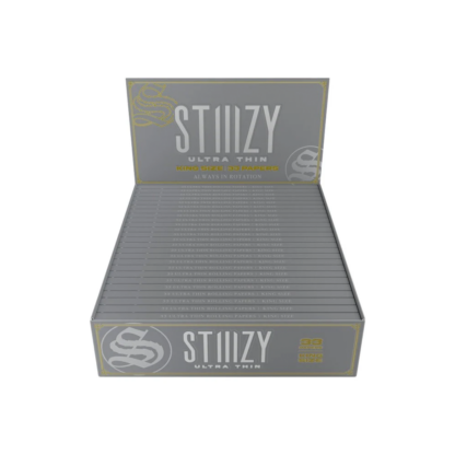 STIIIZY (DSPLY 24pc)(Wraps)(33-Sheet) Rolling Papers Premium King Size  -  Qty per pack 1 Ultra Thin Unflavored (SAS)