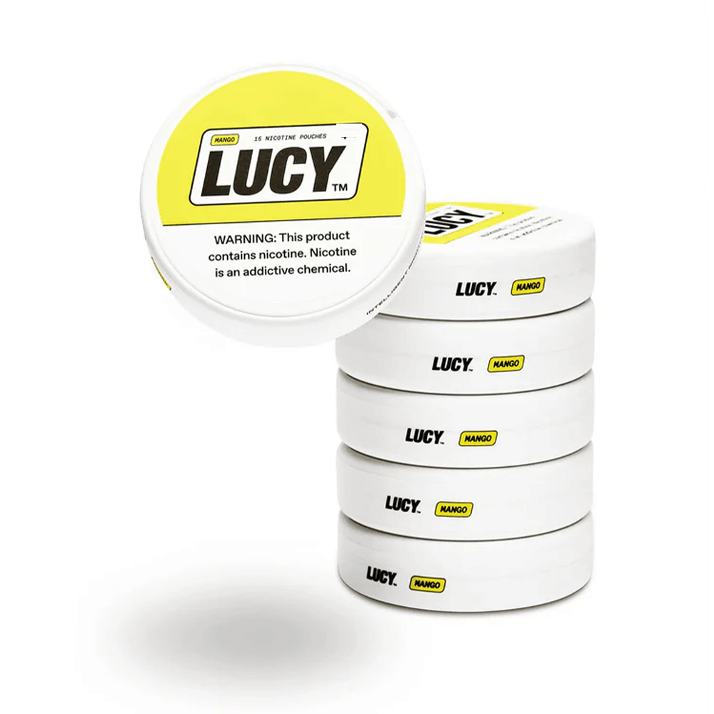 Lucy (DSPLY 5pc)(Nic Pouch)(15ct Can)  -  Qty per pack 5 Mango 08mg (SAS)