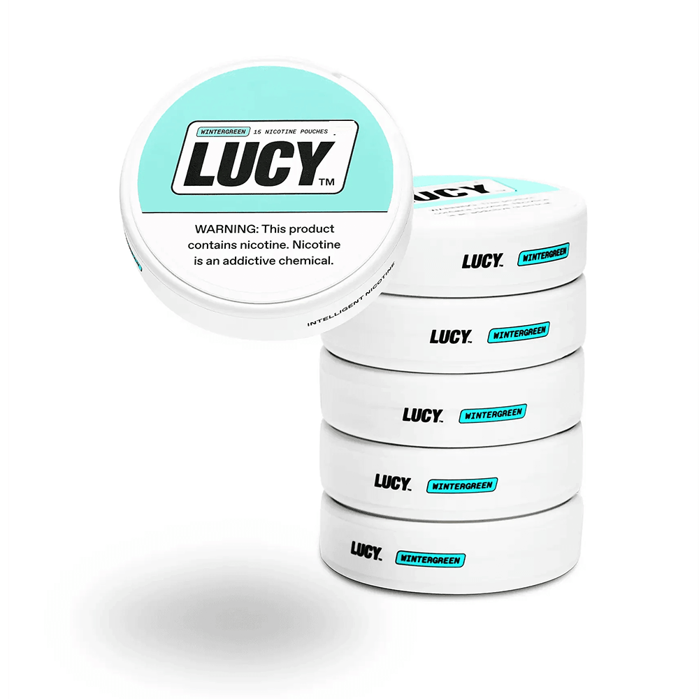 Lucy (DSPLY 5pc)(Nic Pouch)(15ct Can)  -  Qty per pack 5 Winter Green 12mg (SAS)