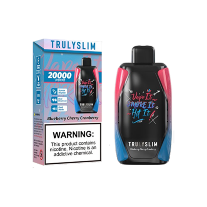 Truly Bar Trulyslim 20K (Dispo) (20000Puff)(18mL)  -  Qty per pack 5 Blueberry Cherry Cranberry 50mg