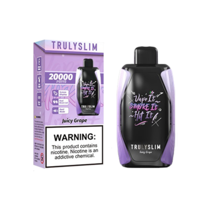 Truly Bar Trulyslim 20K (Dispo) (20000Puff)(18mL)  -  Qty per pack 5 Juicy Grape 50mg