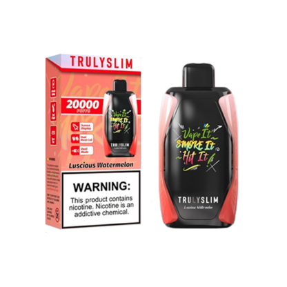 Truly Bar Trulyslim 20K (Dispo) (20000Puff)(18mL)  -  Qty per pack 5 Luscious Watermelon 50mg