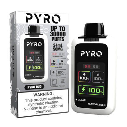 Pyro Duo (Dispo) (30000Puff)(24mL)  -  Qty per pack 5 Clear/Flavorless 50mg