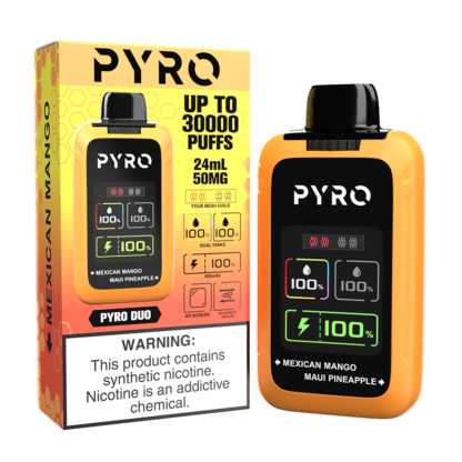 Pyro Duo (Dispo) (30000Puff)(24mL)  -  Qty per pack 5 Mexican Mango/Maui Pineapple 50mg