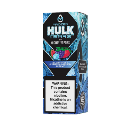 Mighty Vapors (LIQ Salt)(30mL) Hulk Tears  -  Qty per pack 1 Frozen Blue Razz Straw-Melon Chew 35mg