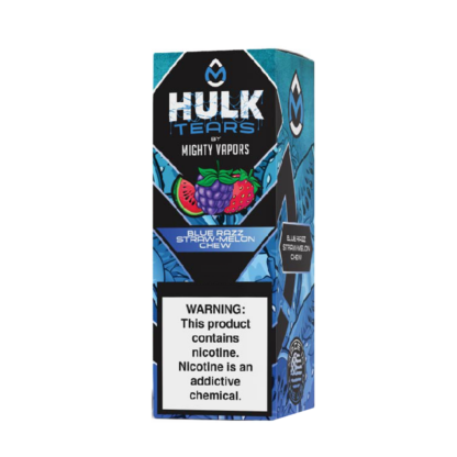 Mighty Vapors (LIQ Salt)(30mL) Hulk Tears  -  Qty per pack 1 Hulk Tears Blue Razz Straw-Melon Chew 35mg