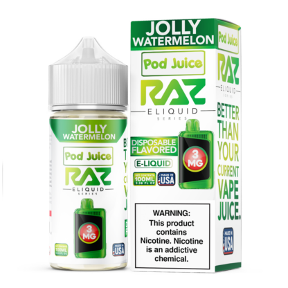 Pod Juice x RAZ (LIQ FB)(100mL) TFN  -  Qty per pack 1 Jolly Watermelon 03mg