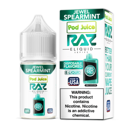 Pod Juice x RAZ (LIQ Salt)(30mL) TFN  -  Qty per pack 1 Jewel Spearmint 20mg