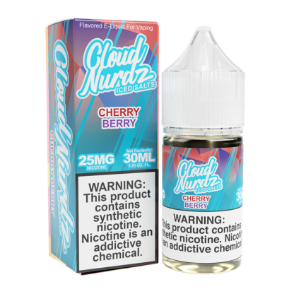 Cloud Nurdz (LIQ Salt)(30mL) TF-Nic  -  Qty per pack 1 Cherry Berry Ice 25mg