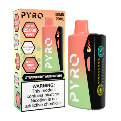 Pyro Boost (Dispo) (25000Puff)(20mL)  -  Qty per pack 5 Strawberry Watermelon 50mg