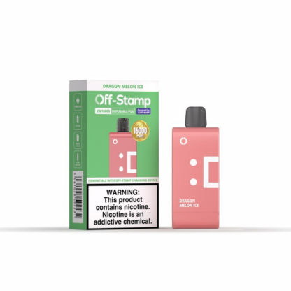 Off Stamp (Dispo Only)(50mg 16000Puff 17mL) SW16000  -  Qty per pack 5 Dragon Melon Ice 50mg