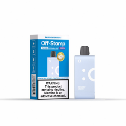 Off Stamp (Dispo Only)(50mg 16000Puff 17mL) SW16000  -  Qty per pack 5 Rainbow Sherbet 50mg