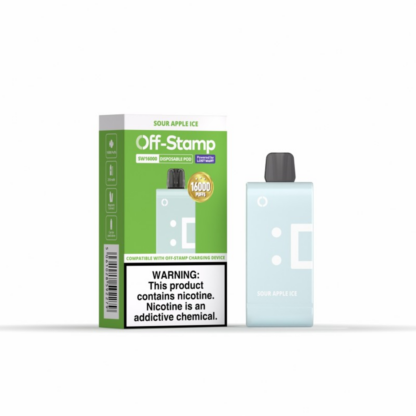 Off Stamp (Dispo Only)(50mg 16000Puff 17mL) SW16000  -  Qty per pack 5 Sour Apple Ice 50mg