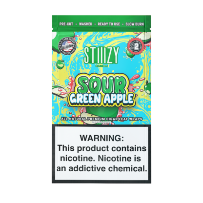 STIIIZY (DSPLY 20pc)(Wraps)(2-Pack) Premium  -  Qty per pack 1 Sour Green Apple (SAS)