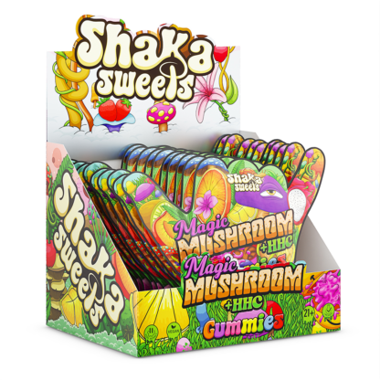 Shaka Sweets (Shroom)(Gummies)(800mg 8ct Pouch) Magic  -  Qty per pack 1 Hawaiian Punch HHC