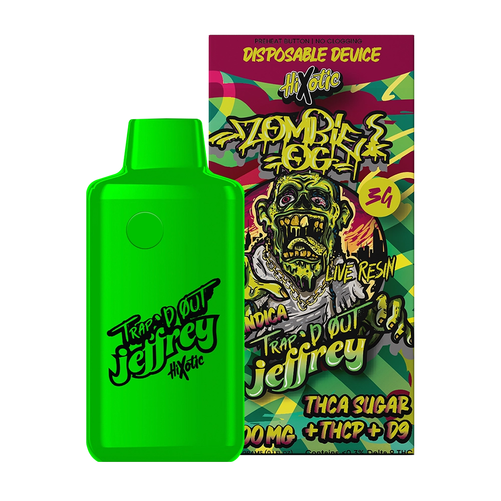 HiXotic (DispoDelta)(3g) Trap'd Out Jeffrey  -  Qty per pack 1