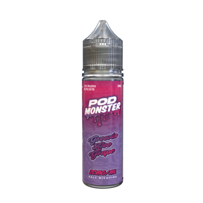 Pod Monster (LIQ Salt)(60mL)  -  Qty per pack 1 Groovin Aloe Grape 20mg