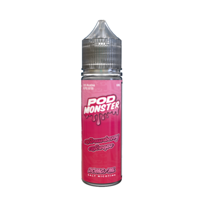 Pod Monster (LIQ Salt)(60mL)  -  Qty per pack 1 Strawberry Scoops 20mg