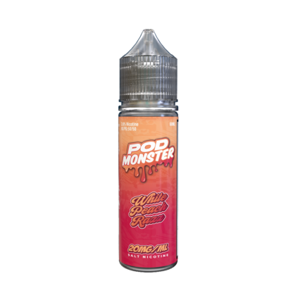 Pod Monster (LIQ Salt)(60mL)  -  Qty per pack 1 White Peach Razz 20mg