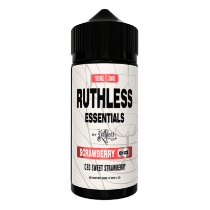 Ruthless Essentials (LIQ FB)(100mL)  -  Qty per pack 1 Scrawbrrry on Ice 06mg (Discontinued)