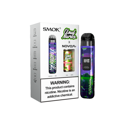 SMOK (Collab Bundle) Novo Pro (Kit PS) + Daddy's Vapor (LIQ Salt)(10mL)  -  Qty per pack 1 Color:  Retro - Flavor: Watermelon Apple 50mg