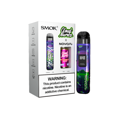 SMOK (Collab Bundle) Novo Pro (Kit PS) + Daddy's Vapor (LIQ Salt)(10mL)  -  Qty per pack 1 Color:  Retro - Flavor: Watermelon Berry 50mg