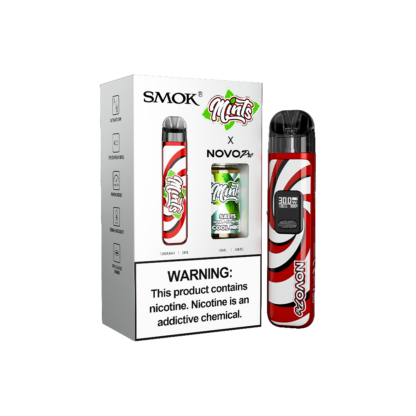 SMOK (Collab Bundle) Novo Pro (Kit PS) + Daddy's Vapor (LIQ Salt)(10mL)  -  Qty per pack 1 Color:  Mint - Flavor: Cool Mint 50mg