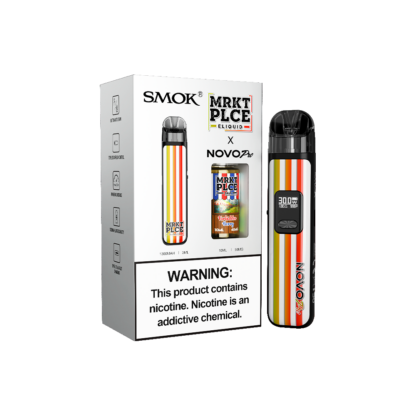 SMOK (Collab Bundle) Novo Pro (Kit PS) + Daddy's Vapor (LIQ Salt)(10mL)  -  Qty per pack 1 Color:  MRKT PLCE - Flavor: Forbidden Berry 48mg