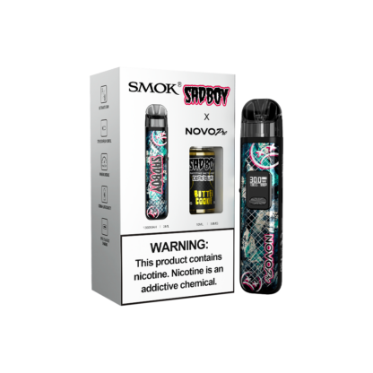 SMOK (Collab Bundle) Novo Pro (Kit PS) + Daddy's Vapor (LIQ Salt)(10mL)  -  Qty per pack 1 Color:  Sad Boy - Flavor: Butter Cookie 50mg