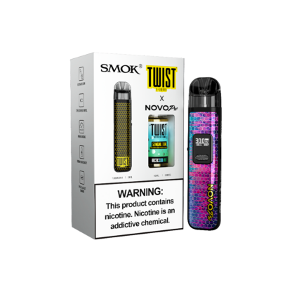 SMOK (Collab Bundle) Novo Pro (Kit PS) + Daddy's Vapor (LIQ Salt)(10mL)  -  Qty per pack 1 Color:  Black - Flavor: Arctic Cool Mint 50mg