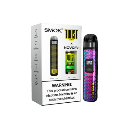 SMOK (Collab Bundle) Novo Pro (Kit PS) + Daddy's Vapor (LIQ Salt)(10mL)  -  Qty per pack 1 Color:  Black - Flavor: Honeydew Melon Chew 50mg