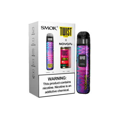 SMOK (Collab Bundle) Novo Pro (Kit PS) + Daddy's Vapor (LIQ Salt)(10mL)  -  Qty per pack 1 Color:  Purple - Flavor: Watermelon Madness 50mg