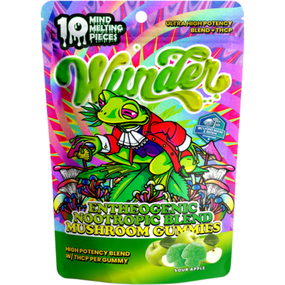 Wunder (Shroom)(Gummies)(12000mg 10ct Pouch)  -  Qty per pack 1 Sour Apple