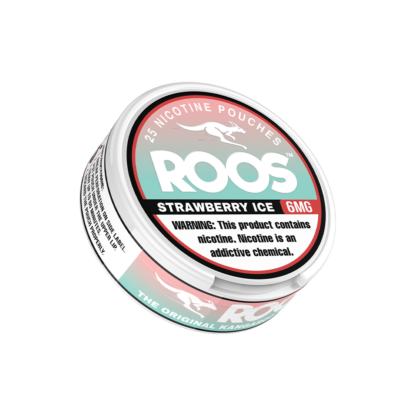 Roos (DSPLY 5pc)(Nic Pouch)(25ct Can)  -  Qty per pack 1 Strawberry Ice 06mg (SAS)