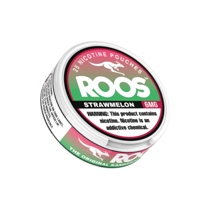 Roos (DSPLY 5pc)(Nic Pouch)(25ct Can)  -  Qty per pack 1 Strawmelon 06mg (SAS)