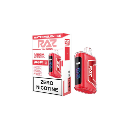 RAZ TN9000 ZERO (Dispo) (9000Puff)(12mL)  -  Qty per pack 5 Watermelon Ice 00mg