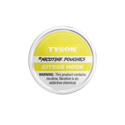 Tyson 2.0 (DSPLY 5pc)(Nic Pouch)(15ct Can)  -  Qty per pack 1 Citrus Hook 04mg