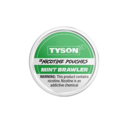 Tyson 2.0 (DSPLY 5pc)(Nic Pouch)(15ct Can)  -  Qty per pack 1 Mint Brawler 04mg