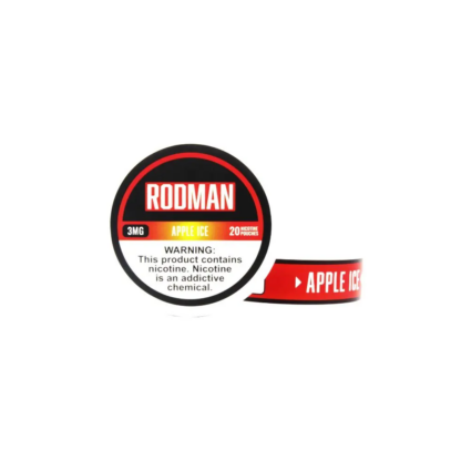 Rodman (DSPLY 5pc)(Nic Pouch)(20ct Can)  -  Qty per pack 1 Apple Ice 03mg (SAS)