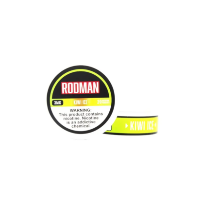 Rodman (DSPLY 5pc)(Nic Pouch)(20ct Can)  -  Qty per pack 1 Kiwi Ice 03mg (SAS)