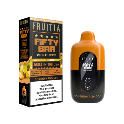 Fifty Bar/Fruitia  (Dispo) (20000Puff)(16mL)  -  Qty per pack 5 Southern Tobacco 50mg