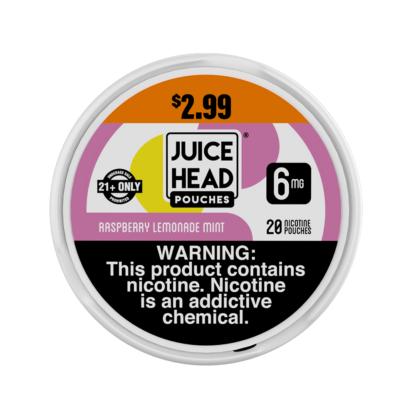 Juice Head (DSPLY 5pc)(Nic Pouch)(20ct Can) ZTN pre-priced  -  Qty per pack 1 Raspberry Lemon Mint 06mg (SAS)