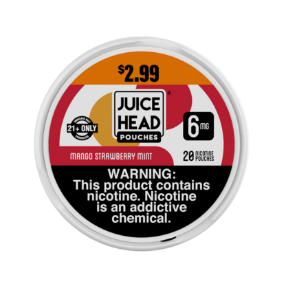 Juice Head (DSPLY 5pc)(Nic Pouch)(20ct Can) ZTN pre-priced  -  Qty per pack 1 Mango Strawberry Mint 06mg (SAS)