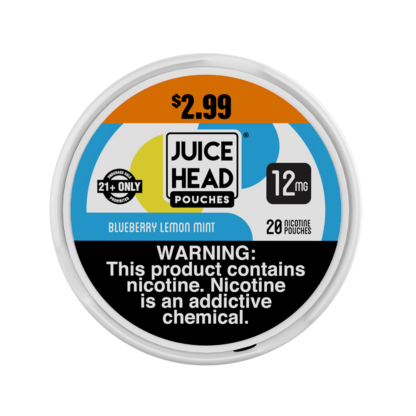 Juice Head (DSPLY 5pc)(Nic Pouch)(20ct Can) ZTN pre-priced  -  Qty per pack 1 Blueberry Lemon Mint 12mg (SAS)